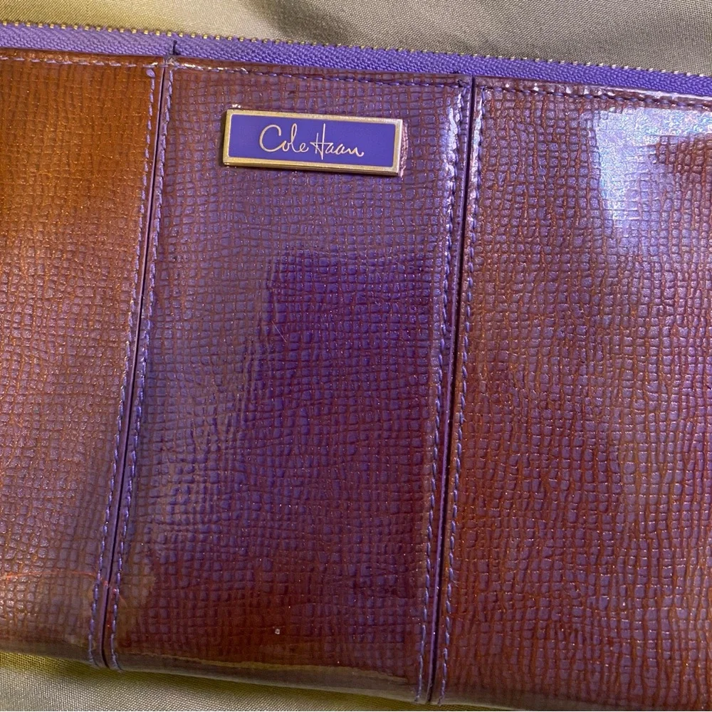 Cole Haan Purple Continental Wallet - Picture 3 of 7